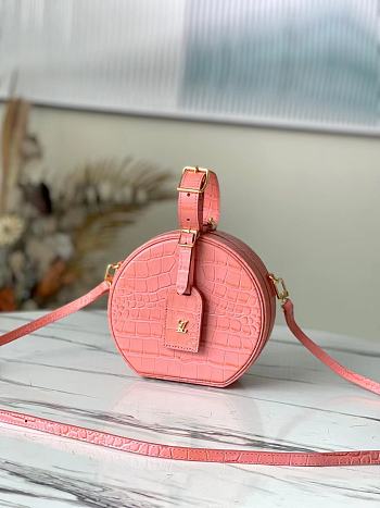Louis Vuitton Petite Boite Chapeau Rose Tourmaline Alligator Leather N98987