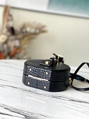 Louis Vuitton Petite Boite Chapeau RubisTourmaline Alligator Leather N98987 Size: 17.5X16.5X7.5cm - 2