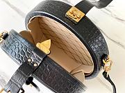Louis Vuitton Petite Boite Chapeau RubisTourmaline Alligator Leather N98987 Size: 17.5X16.5X7.5cm - 3