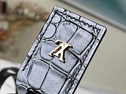 Louis Vuitton Petite Boite Chapeau RubisTourmaline Alligator Leather N98987 Size: 17.5X16.5X7.5cm - 4