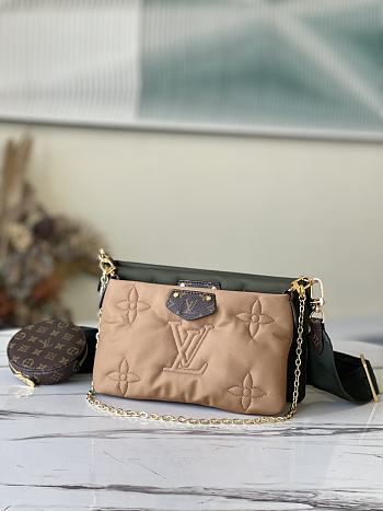 Louis Vuitton Maxi Multi Pochette Accessories Khaki/Beige M58980 
