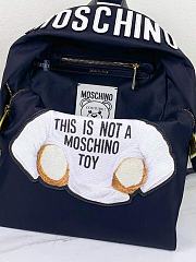 Moschino Teddy Bear Backpack In Black Size 31cmx25cmx11cm - 6