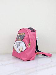 Moschino Teddy Bear Backpack In Pink  - 2