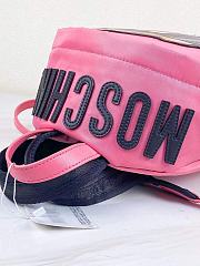 Moschino Teddy Bear Backpack In Pink  - 6