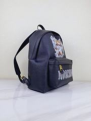 Moschino Teddy Bear Backpack In Dark Blue - 3