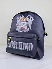 Moschino Teddy Bear Backpack In Dark Blue - 5