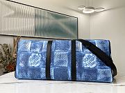 Louis Vuitton In Blue Keepall Bandouliere Damier 50 N50069  - 6