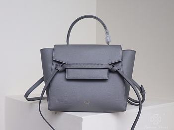 Celine Nano Belt Bag In Grey Pastel 