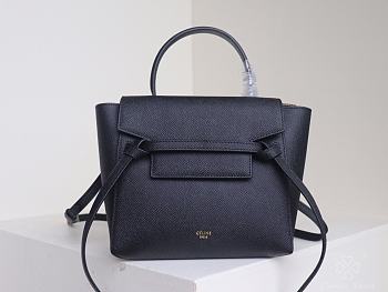 Celine Nano Belt Bag In Black Pastel 