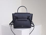 Celine Nano Belt Bag In Black Pastel  - 3