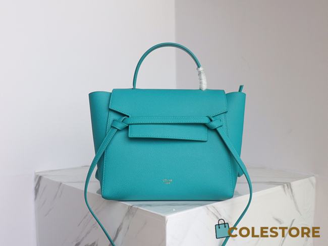 Celine Medium Belt Bag In Blue Size 24cm - 1
