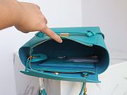 Celine Medium Belt Bag In Blue Size 24cm - 6