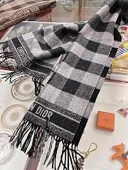  Check'N'Dior Scarf In Black - 5