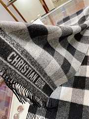  Check'N'Dior Scarf In Black - 4