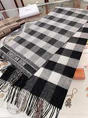  Check'N'Dior Scarf In Black - 2