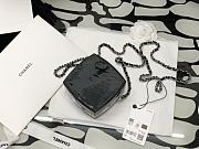 Chanel Runway Compact Powder Minaudiere Resin Plexiglass Box Bag Siver Hardware - 3