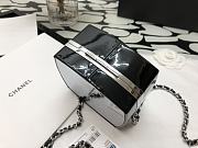 Chanel Runway Compact Powder Minaudiere Resin Plexiglass Box Bag Siver Hardware - 6