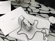 Chanel Runway Compact Powder Minaudiere Resin Plexiglass Box Bag In White - 3