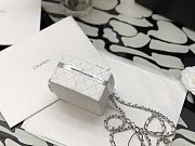 Chanel Runway Compact Powder Minaudiere Resin Plexiglass Box Bag In White - 5