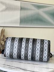 Louis Vuitton Keepall Silver Stripe M40567  - 4