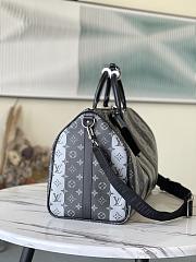 Louis Vuitton Keepall Silver Stripe M40567  - 5
