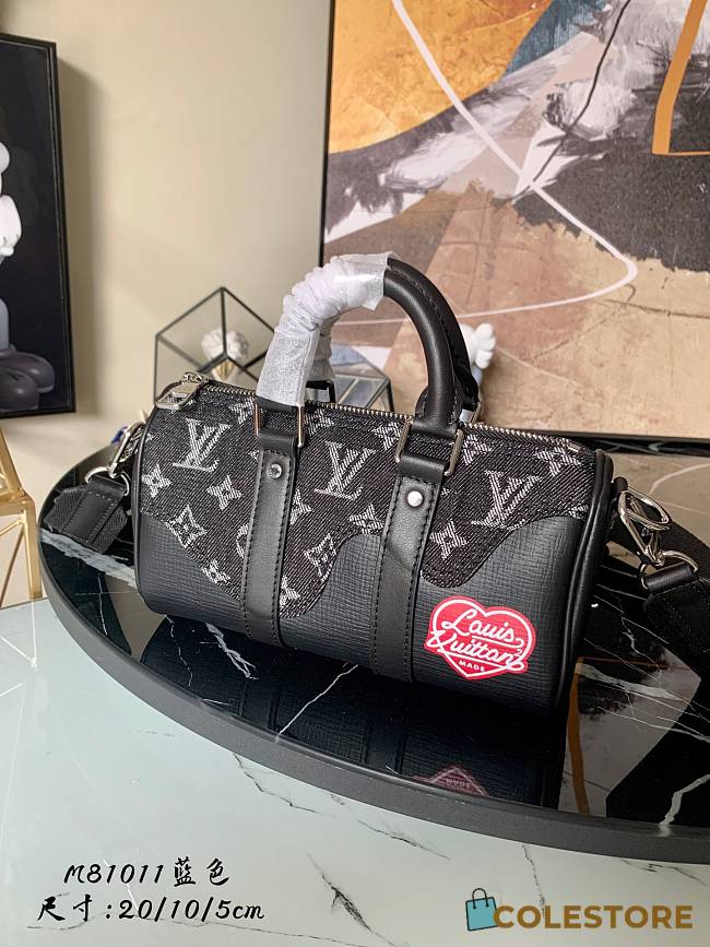 Louis Vuitton Keepall XS Other Leather Black 20cm - 1
