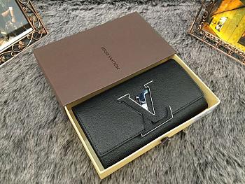 Louis Vuitton Black Wallet 61738 