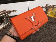 Louis Vuitton Black Wallet In Orange 61738 - 2