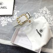 Chanel Belt In White - 1