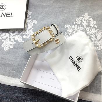 Chanel Belt In White