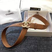 Chanel Pearl Double C Belt In Brown - 3