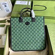 Children's GG Green Tote Bag 550763 Size 33.5x31.5x7.5cm - 1