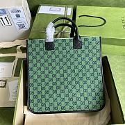 Children's GG Green Tote Bag 550763 Size 33.5x31.5x7.5cm - 6