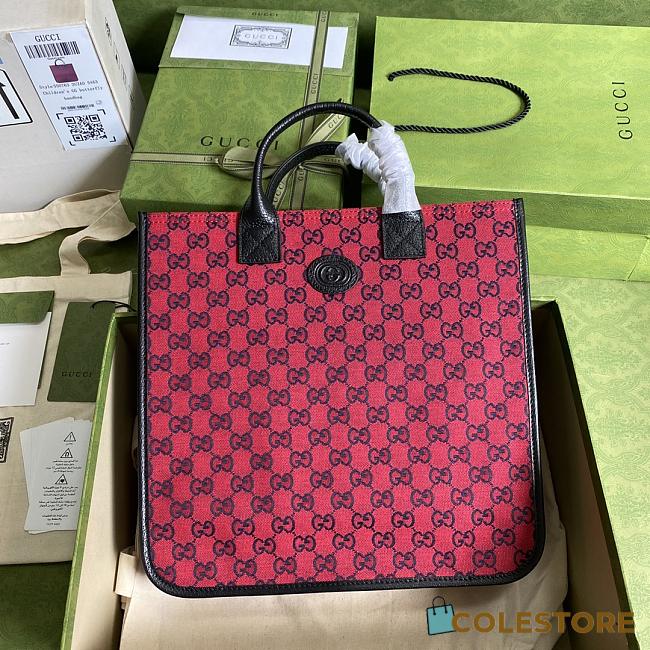 Children's GG Red Tote Bag 550763  - 1
