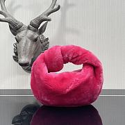 Bottega Veneta Shearling Mini BV Jodie Mystic In Pink - 1