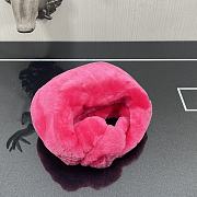 Bottega Veneta Shearling Mini BV Jodie Mystic In Pink - 3