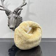 Bottega Veneta Shearling Mini BV Jodie Mystic In Light Yellow  - 6