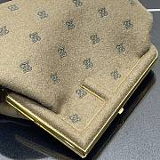 Fendi First Khaki Flannel Bag With Embroidery 8BP127 Size 32.5x15x23.5cm - 5