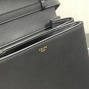 Celine Medium Tabou Black Smooth Leather 196583 22x16x7cm - 5