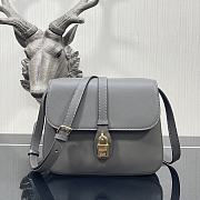 Celine Medium Tabou Grey Smooth Leather 196583 22x16x7cm - 1