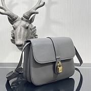 Celine Medium Tabou Grey Smooth Leather 196583 22x16x7cm - 6