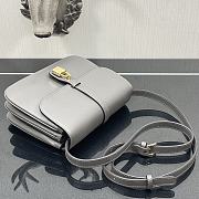 Celine Medium Tabou Grey Smooth Leather 196583 22x16x7cm - 5