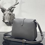 Celine Medium Tabou Grey Smooth Leather 196583 22x16x7cm - 4