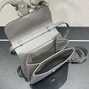 Celine Medium Tabou Grey Smooth Leather 196583 22x16x7cm - 3
