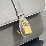 Celine Medium Tabou Grey Smooth Leather 196583 22x16x7cm - 2