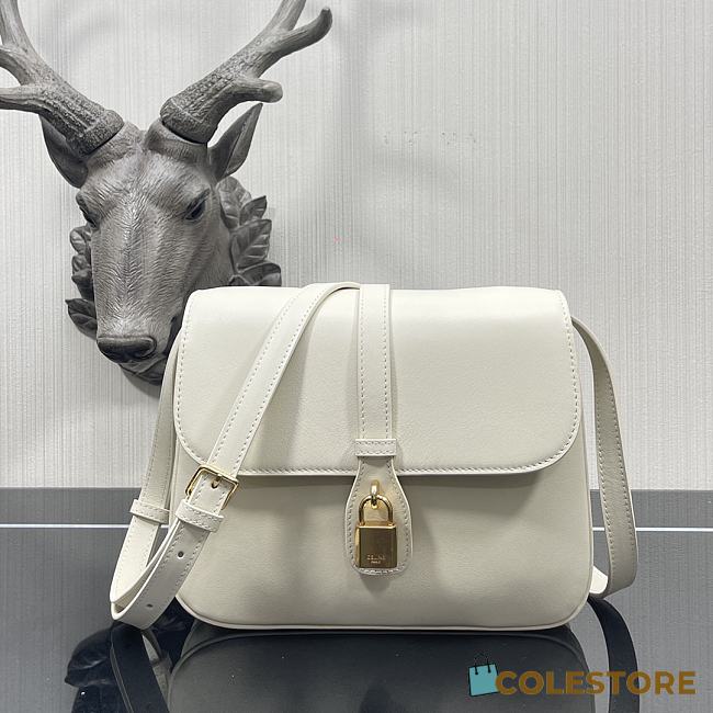 Celine Medium Tabou White Smooth Leather 196583 22x16x7cm - 1