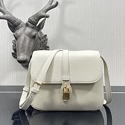 Celine Medium Tabou White Smooth Leather 196583 22x16x7cm - 1