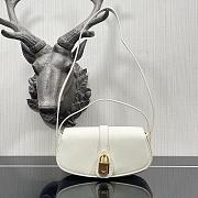 Celine Mini Retro Lock Bag In White Size 18x8x5cm - 1