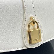 Celine Mini Retro Lock Bag In White Size 18x8x5cm - 6