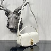 Celine Mini Retro Lock Bag In White Size 18x8x5cm - 2